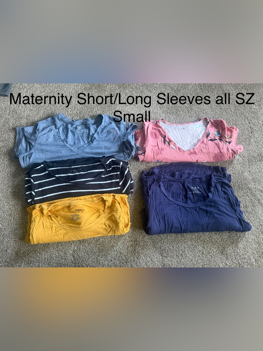 Maternity Tops size small - Multi-Color Pack